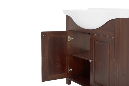 Masca lavoar baie 85 cm, Retro, lemn masiv, design vintage, COMAD [2]