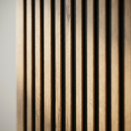 Masca lavoar baie suspendata Xilo, 40/60/80/100 cm, MDF + PAL, stejar cu insertii negre, COMAD [9]