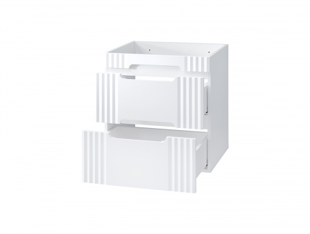 Masca lavoar baie suspendata, diferite dimensiuni, finisaj Fiji White, MDF alb Comad [1]