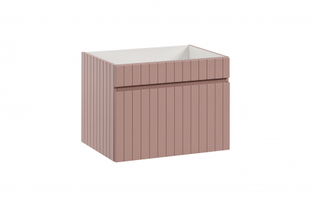 Produse - Masca Lavoar Suspendata Baie, 60/80 CM, MDF Riflat, Iconic Rose, Culoare Rose, COMAD