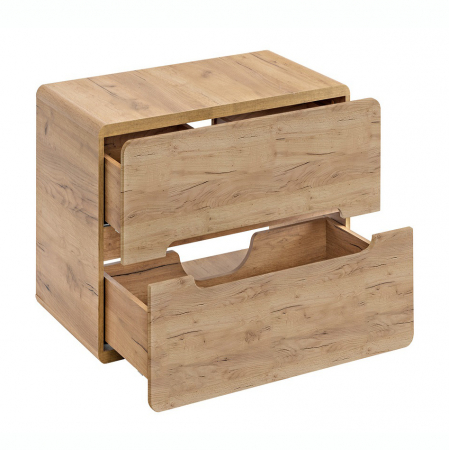 Masca lavoar baie suspendata 60 cm, MDF stejar, pentru lavoar aplicat, Aruba Craft, COMAD [1]