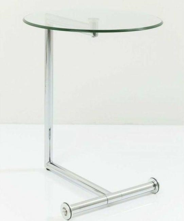 Măsuță Auxiliară Easy Living 51x46x62 cm, Sticlă Transparent - Kare Design [2]