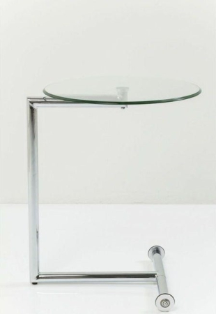 Măsuță Auxiliară Easy Living 51x46x62 cm, Sticlă Transparent - Kare Design [3]