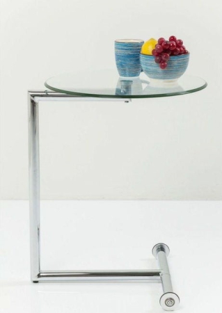 Măsuță Auxiliară Easy Living 51x46x62 cm, Sticlă Transparent - Kare Design [4]