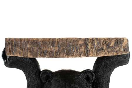 Măsuță Bear 40x40x53 cm, Plastic Negru - Kare Design [12]