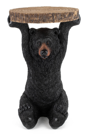 Măsuță Bear 40x40x53 cm, Plastic Negru - Kare Design [1]