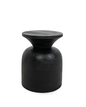 Produse - Măsuță Bisato 35x35x47,5 cm, Lemn Mango Negru Mat - MaMaison
