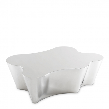 Masute de cafea -   Masa de cafea Sceptre din oțel inoxidabil lustruit 109550 EICHHOLTZ