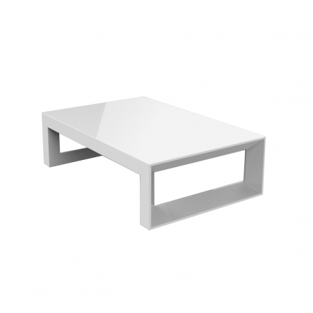 Mese exterior - Masuta cafea Frame 120x80x35 cm rasina de polietilena, design modern, 54089 - Vondom