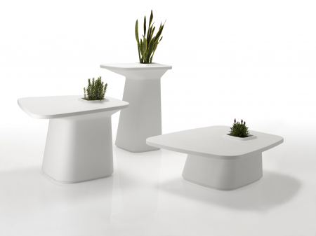 Masuta cafea iluminare LED Noma 118x100x44 cm polipropilena, loc frapiera, 45115A - Vondom [5]