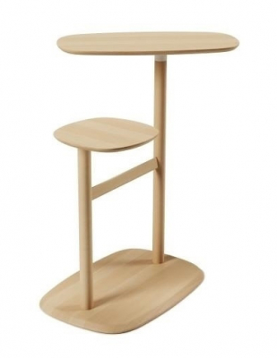 Masute de cafea - Masuta cafea lemn masiv Pasi 62x35 cm cu suporturi rotative, 1013759-390 - King