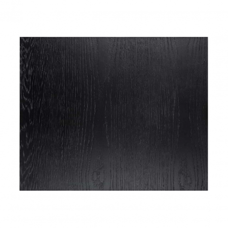 Masuta cafea pentru canapea Kelda 55x45 cm lemn negru furnir stejar/baza metalica, 6519 BLACK - Richmond Interiors [2]