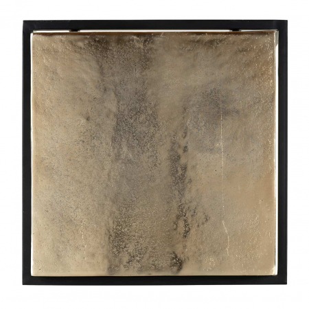 Masuta cafea premium Rami 42x42 cm blat aluminiu auriu sampanie, baza metal, 825035 - Richmond Interiors [1]