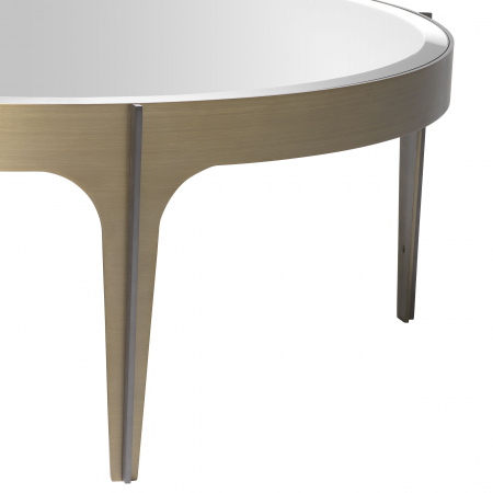 Masuta cafea rotunda sticla neagra/oglinda Artemisa S Ø94 cm, design lux | Eichholtz - 116138 [1]