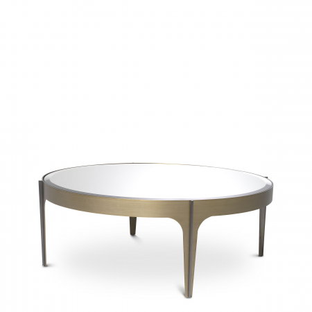 Masuta cafea rotunda sticla neagra/oglinda Artemisa S Ø94 cm, design lux | Eichholtz - 116138 [2]