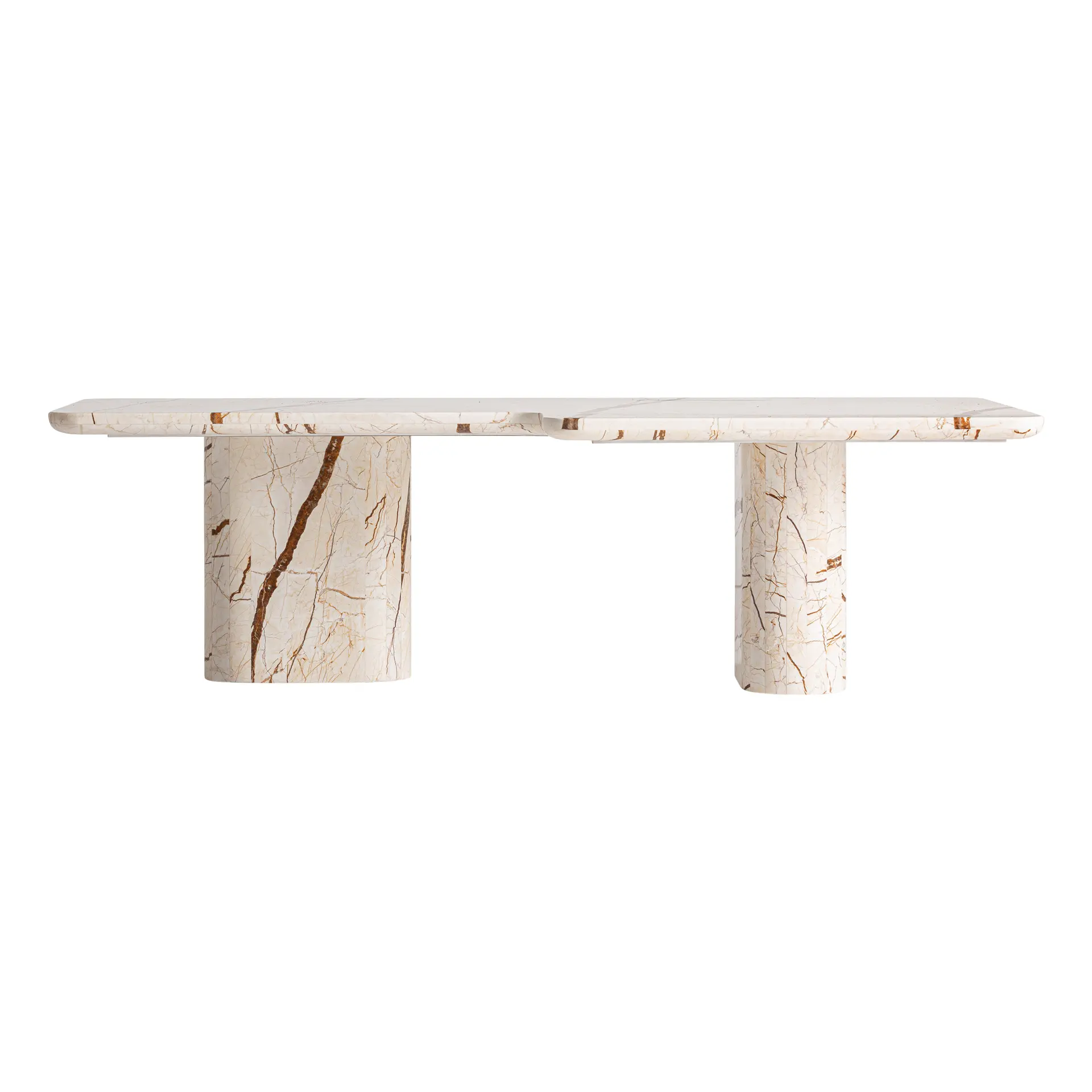Masute de cafea - Masuta de Cafea 135x70x40 cm, Marmura Bej - VicalHome VicalHome 39019