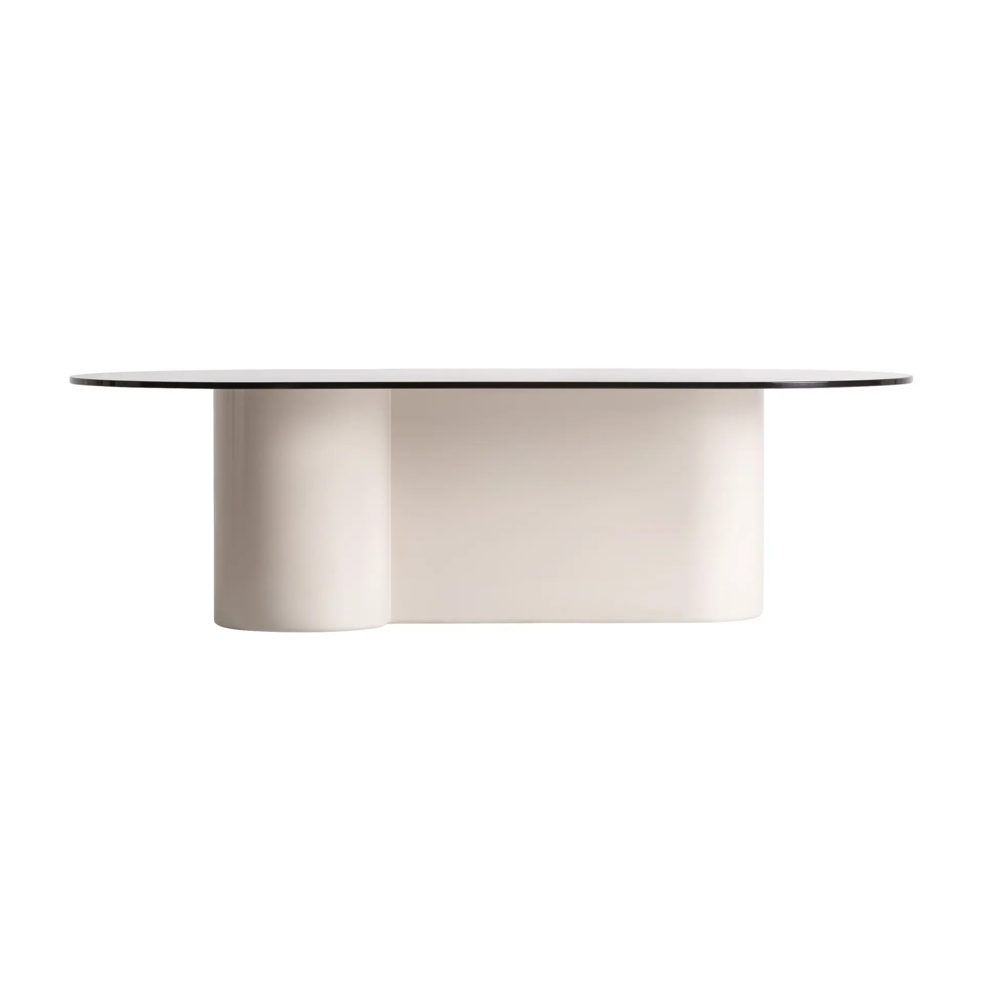 Masute de cafea - Masuta de Cafea Capitello 120x60x35 cm, Sticlă Securizata și Lemn MDF Negru - VicalHome VicalHome 38324