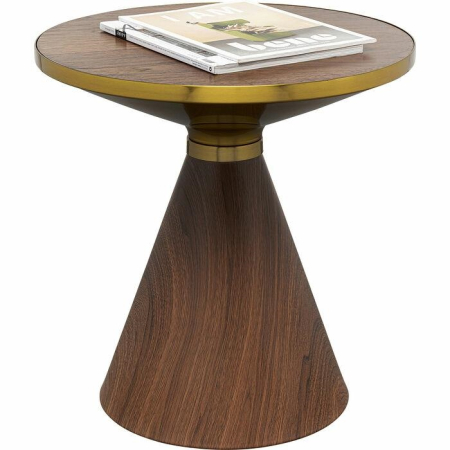 Măsuță de Cafea Cono Walnut 50x50x52 cm, Placă MDF Furniruită Nuc - Kare Design [4]