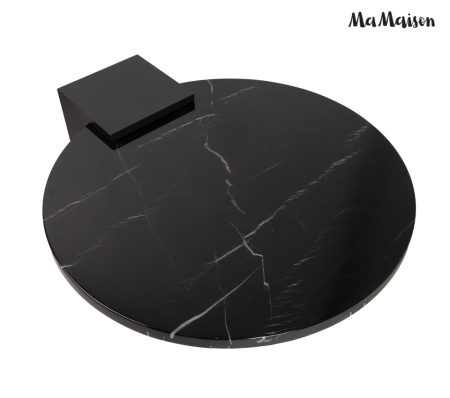 Măsuță de Cafea Dante 110x95x35,5 cm, Negru, Auriu - MaMaison [4]