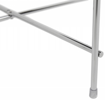 Masuta cafea rotunda oglinda Arvo 40 cm, design modern, piciore metal crom, CT00510CH - Kokoon [4]