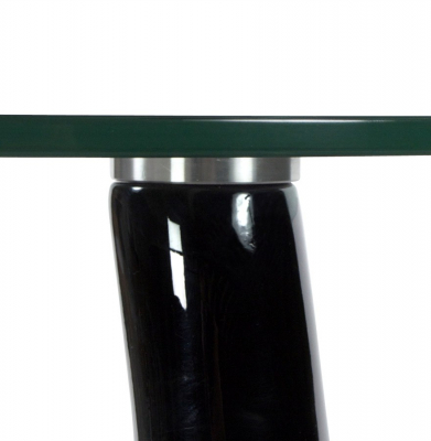Masuta de cafea design TEAR negru lucios / fibra de sticla, CT00100BL - Kokoon [3]