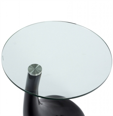Masuta de cafea design TEAR negru lucios / fibra de sticla, CT00100BL - Kokoon [2]