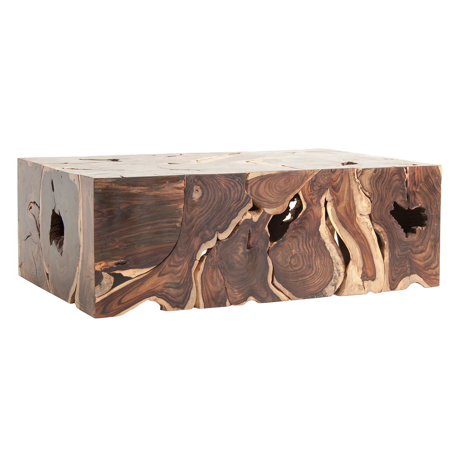 Masuta de Cafea din Lemn de Pasanie, Maro, 120x80x45 cm, Stil Etnic - VicalHome 23835 [4]