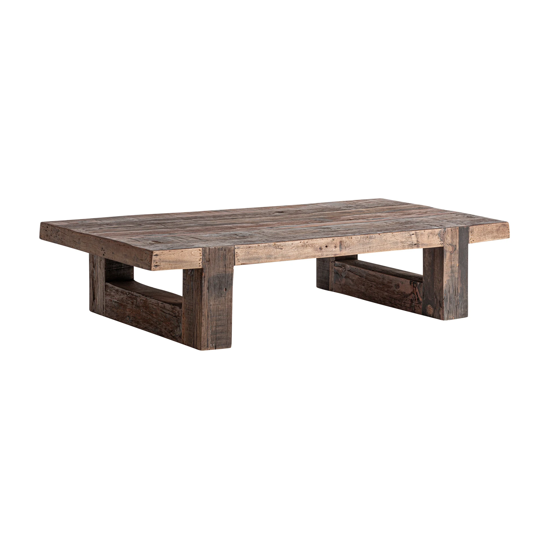 Masuta de Cafea din Lemn Recuperat, Maro, 160x80x35 cm, Stil Clasic - VicalHome 37353 [4]