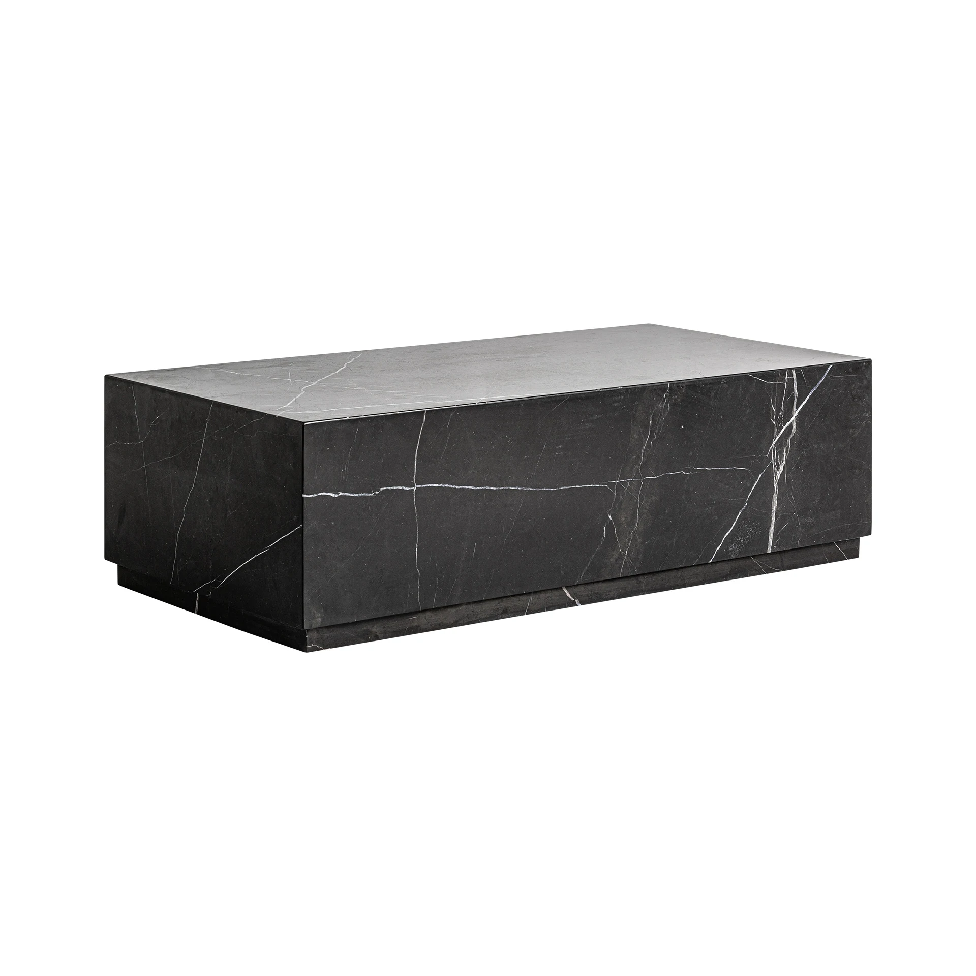 Masuta de Cafea din Marmura, Neagra, 120x60x35 cm - VicalHome 36367 [9]
