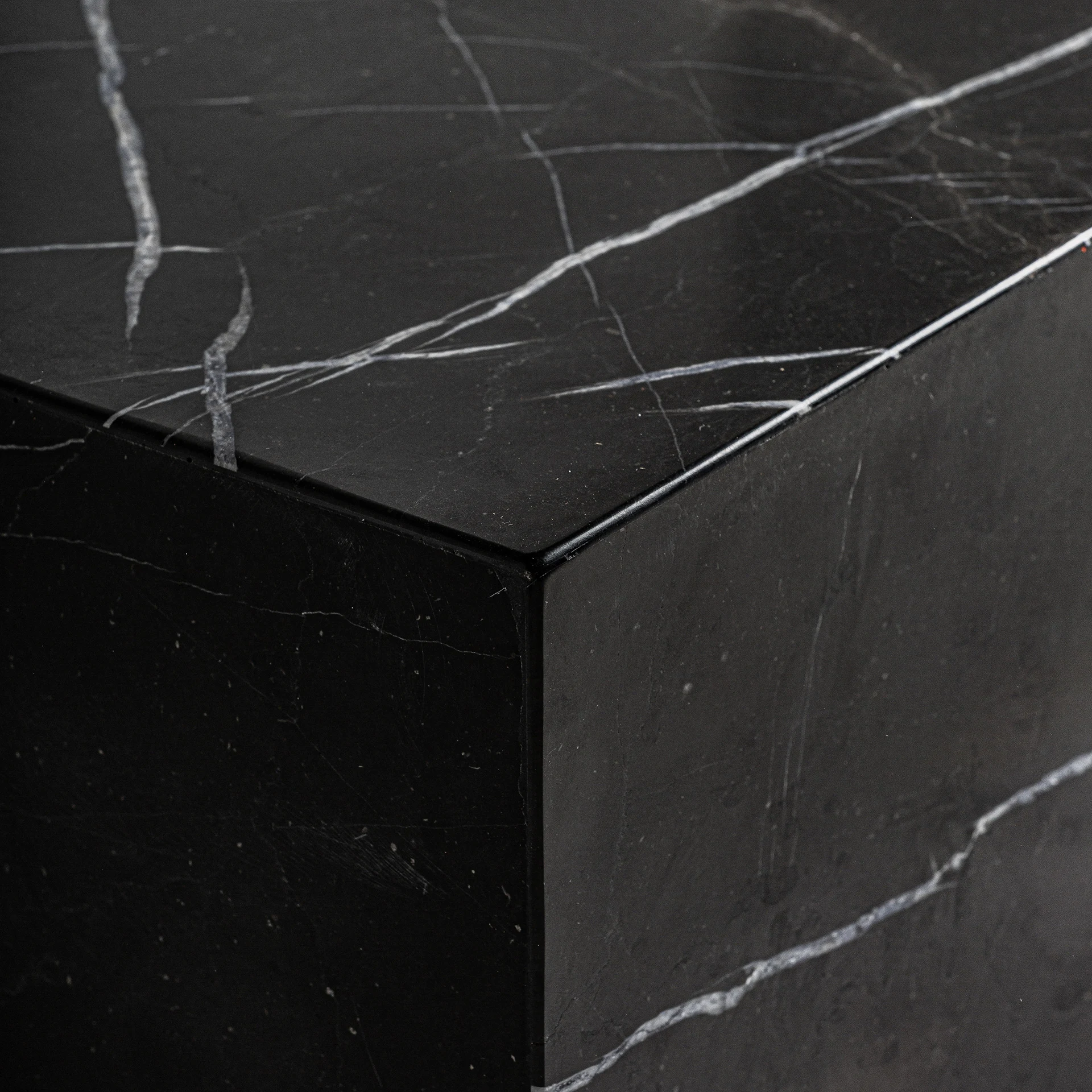 Masuta de Cafea din Marmura, Neagra, 120x60x35 cm - VicalHome 36367 [10]