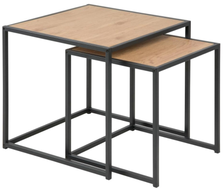 Produse - Măsuță de Cafea Seaford 50x50x45 cm, MDF Stejar Sălbatic - Actona