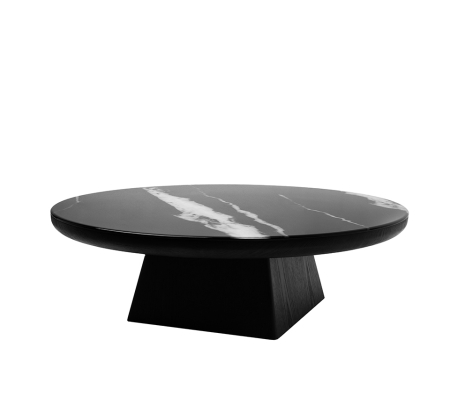 Produse - Măsuță de Cafea Dover 100x100x30 cm, Negru - MaMaison