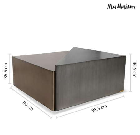 Măsuță de Cafea Kabuki 110, Metal Periat - MaMaison [10]