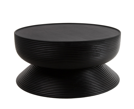 Produse - Măsuță de Cafea Lapis 76 75x75x36 cm, Negru - MaMaison