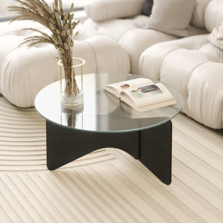 Măsuță de Cafea Madera 84x84x38 cm, Negru - Umbra [2]