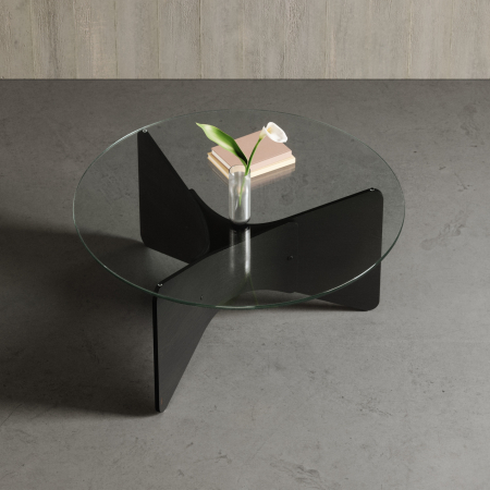 Măsuță de Cafea Madera 84x84x38 cm, Negru - Umbra [4]