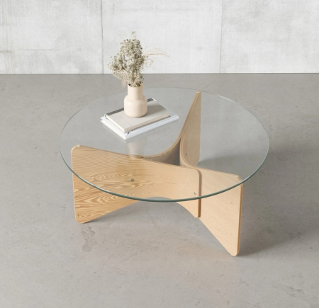 Măsuță de Cafea Madera 84x84x38 cm, Natural - Umbra [3]