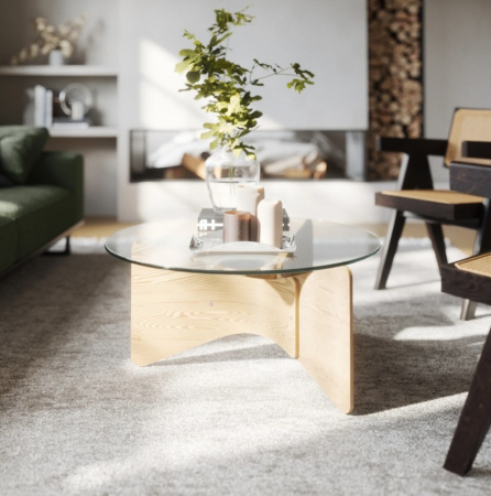 Măsuță de Cafea Madera 84x84x38 cm, Natural - Umbra [1]