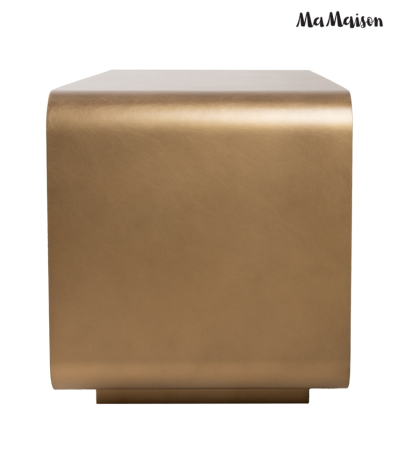 Măsuță de Cafea Noura 90x40x45,5 cm, Metal Auriu Structură Periată - MaMaison [2]