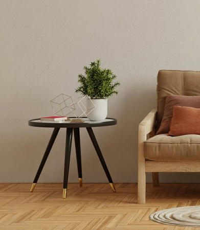 Măsuță de Cafea Padrino 60, Plăci MDF și Oțel Inoxidabil Alb - King Home [9]