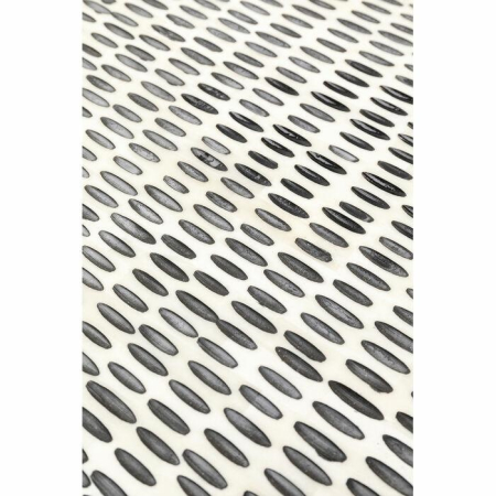Măsuță de Cafea Piano 76x76x36 cm, MDF și Rășină Negru și Alb - Kare Design [3]