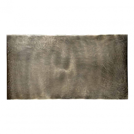 Masuta de cafea premium pentru canapea Rami 54x29 cm blat aluminiu auriu sampanie, baza metal, 825037 - Richmond Interiors [2]