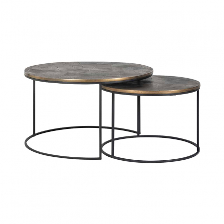 Produse - Măsuță de cafea Tulum set de 2, 825194 - Richmond Interiors