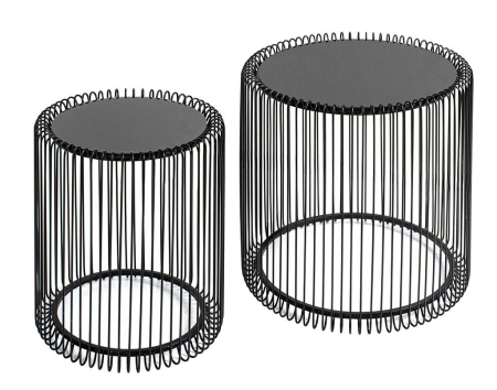 Produse - Măsuță de Cafea Wire 44 45x45x46 cm, Negru - Kare Design