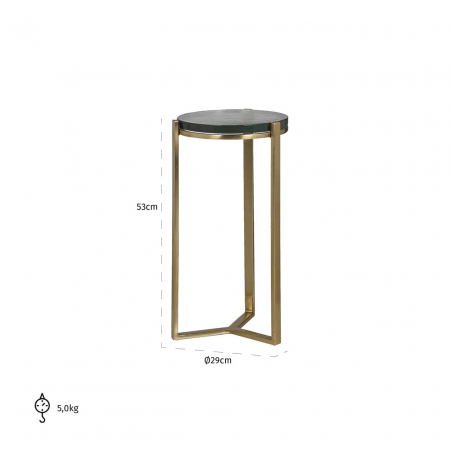 Măsuță de capăt Aubrey (Gold), 825196 - Richmond Interiors [2]