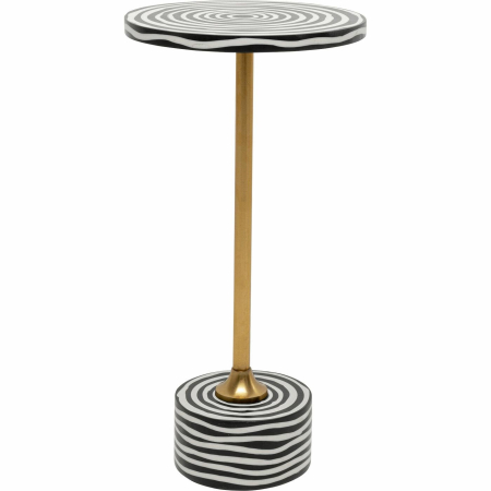 Masute de cafea - Măsuță Domero Swirl 25x25x50 cm, Vopsit Prin Pulbere - Kare Design