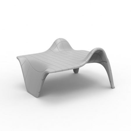 Mese exterior - Masuta exterior F3 75x90x51 cm, rasina de polietilena, diverse finisaje, 60002 - Vondom