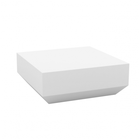 Mese exterior - Masuta exterior iluminare LED Vela, diverse finisaje, 80x80x30 cm, design modern, 54048 - Vondom