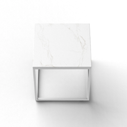 Masuta exterior patrata diverse finisaje Suave 40x40x40 cm, blat HPL/DEKTON®, cadru aluminiu, 44310 - Vondom [1]
