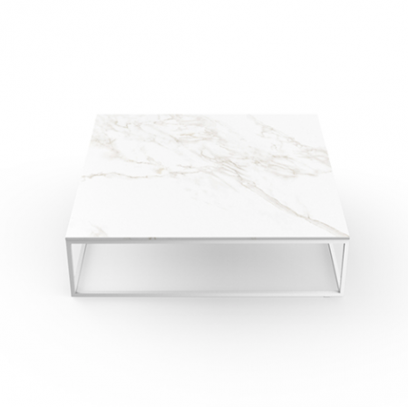 Masuta exterior premium patrata diverse finisaje Pixel 100x100x25 cm, blat HPL/DEKTON®, cadru aluminiu, 44318M KELYA - Vondom [1]